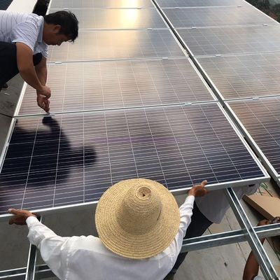Home PV Mounting Systems 5kw Flat Roof Ballasted Solar Racking