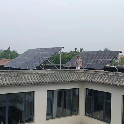 Home PV Mounting Systems 5kw Flat Roof Ballasted Solar Racking