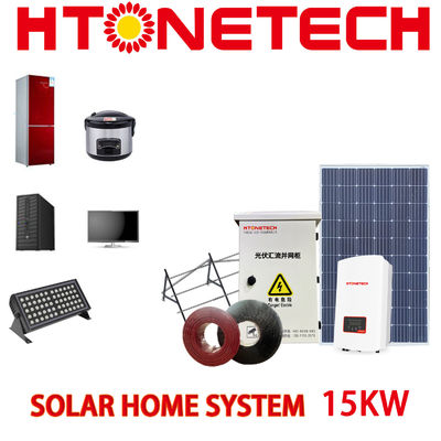Good Price Home 15kw Complete off Grid Solar Power Complete Inverter Generator Air Conditioner Panel So
