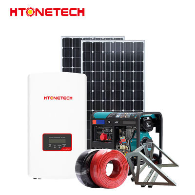 HTONETECH Custom Wind Hybrid Solar System 13Kw Mono Crystalline Panels