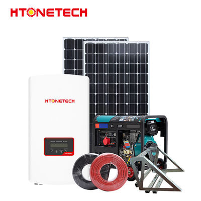HTONETECH Custom Wind Hybrid Solar System 13Kw Mono Crystalline Panels
