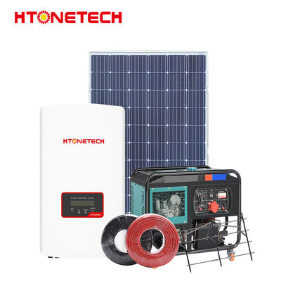 HTONETECH Custom Wind Hybrid Solar System 13Kw Mono Crystalline Panels