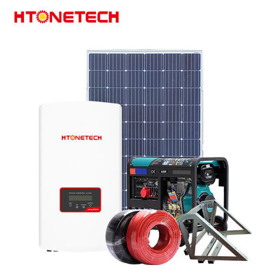 HTONETECH Custom Wind Hybrid Solar System 13Kw Mono Crystalline Panels