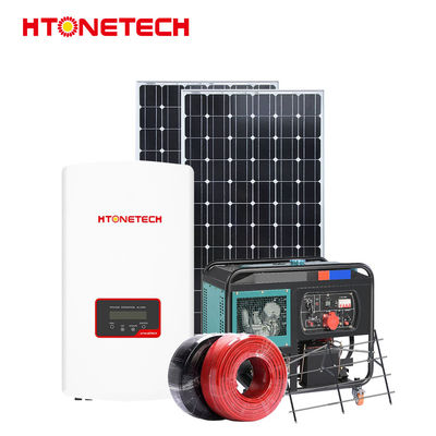 550W Home Off Grid Solar Wind Hybrid System 15Kw Mono Solar Panel