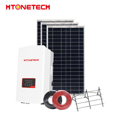 Htonetech 5kw 5kVA 48V Grid Tied Photovoltaic System 550wp Battery Panel Power