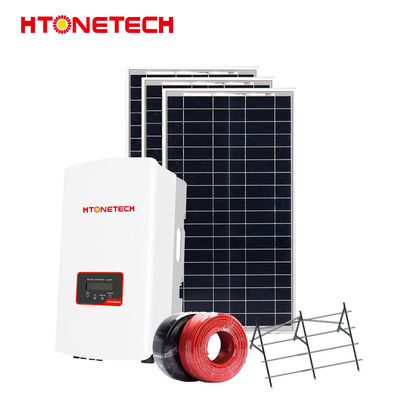 Htonetech 5kw 5kVA 48V Grid Tied Photovoltaic System 550wp Battery Panel Power