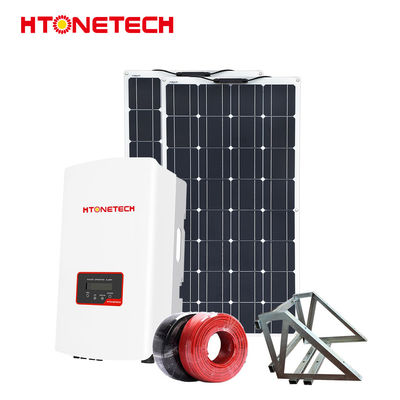 Htonetech Solar Panel On Grid System Single Phase / Three Phase Inverter