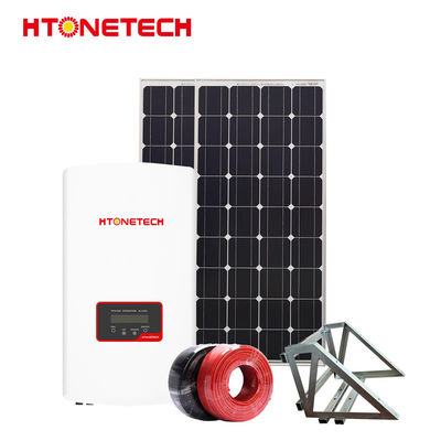 customized 10KW Pv On Grid Solar Kit Monocrystalline Silicon Battery