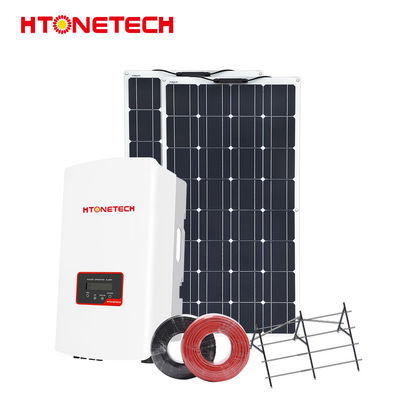 Htonetech 5kw 5kVA 48V Grid Tied Photovoltaic System 550wp Battery Panel Power