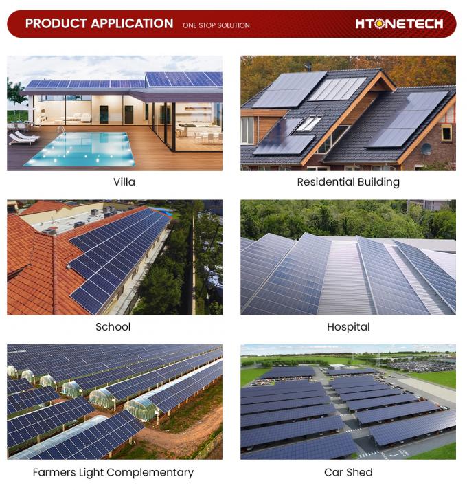 Htonetech 250W Monocrystalline Solar Panel Wholesalers Silicone Solar Panel China 605W-700W 600W-650W Portable Polycrystalline Solar Panel